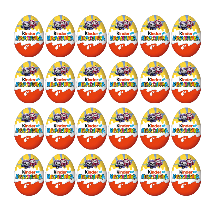 Набір Шоколадне Яйце 24шт Kinder Surprise Роботи Colorbots 20g - Retromagaz