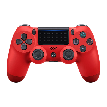 Геймпад Беспроводной Sony PlayStation 4 DualShock 4 Version 2 Magma Red Новый - Retromagaz