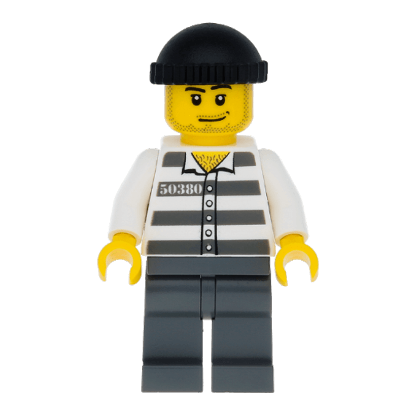 Фигурка Lego Police 973pb3375 Prisoner 50380 City cty0200 Б/У - Retromagaz