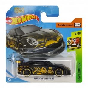 Машинка Базовая Hot Wheels Tfox Porsche 911 GT3 RS Exotics 1:64 GHC30 Black