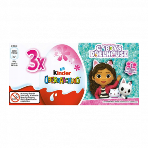 Шоколадное Яйцо Kinder Surprise Бокс Gabby's Dollhouse 3 Яйца 60g - Retromagaz