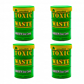 Набір Цукерки 4шт Toxic Waste Green Sour Candy 42g