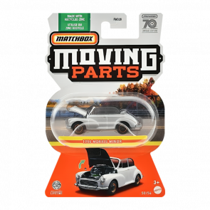 Тематическая Машинка Matchbox Morris Minor 70th Special Edition Moving Parts 1:64 FWD28/HLG35 Silver - Retromagaz