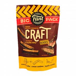 Сухарики Flint Ржано-пшеничные Гренки со Вкусом "Стейк BBQ" 130g