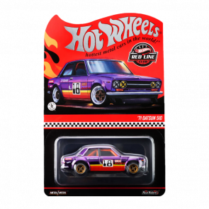 Машинка Premium Hot Wheels '71 Datsun 510 Red Line Club RLC 1:64 JJY57 Purple - Retromagaz