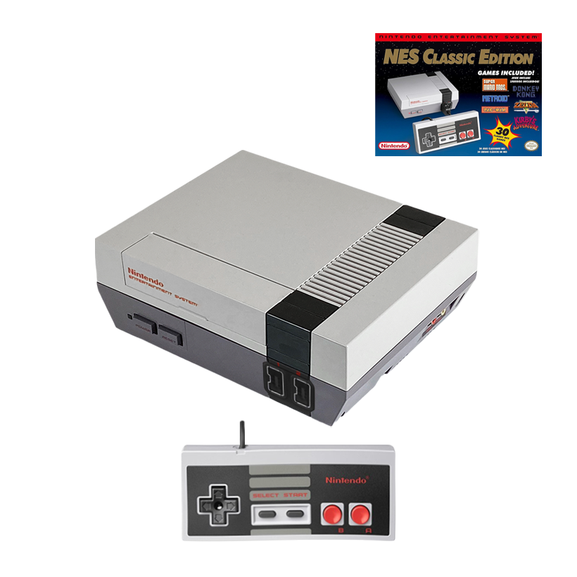 Консоль Nintendo NES Classic Mini Europe Light Grey + 30 Вбудованих Ігор + Коробка Б/У - Retromagaz