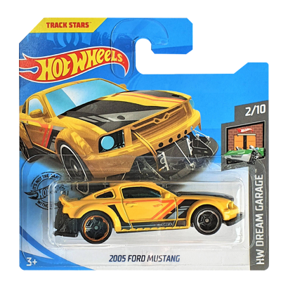 Машинка Базова Hot Wheels 2005 Ford Mustang Dream Garage 1:64 GHC22 Yellow - Retromagaz
