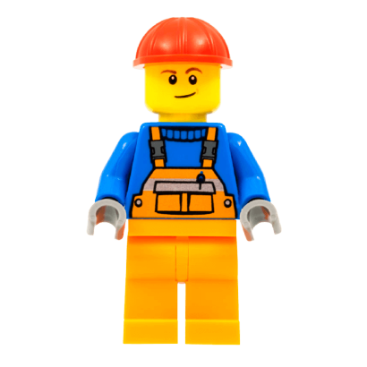 Фигурка Lego 973px437 Overalls with Safety Stripe Orange City Construction con011 Б/У - Retromagaz