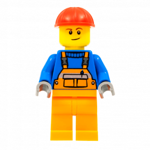 Фигурка Lego 973px437 Overalls with Safety Stripe Orange City Construction con011 Б/У