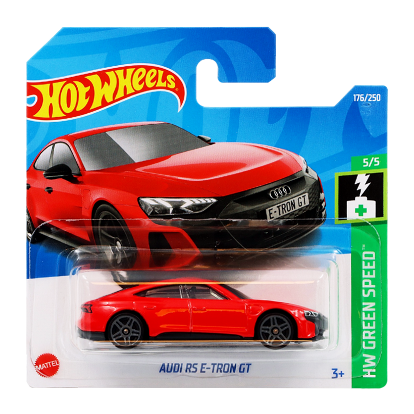 Машинка Базова Hot Wheels Audi RS E-Tron GT Green Speed 1:64 HCX39 Red - Retromagaz