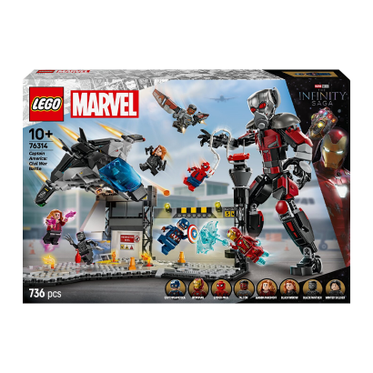 Конструктор Lego Перший Месник Протистояння Пригодницька Битва Marvel 76314 Новий - Retromagaz