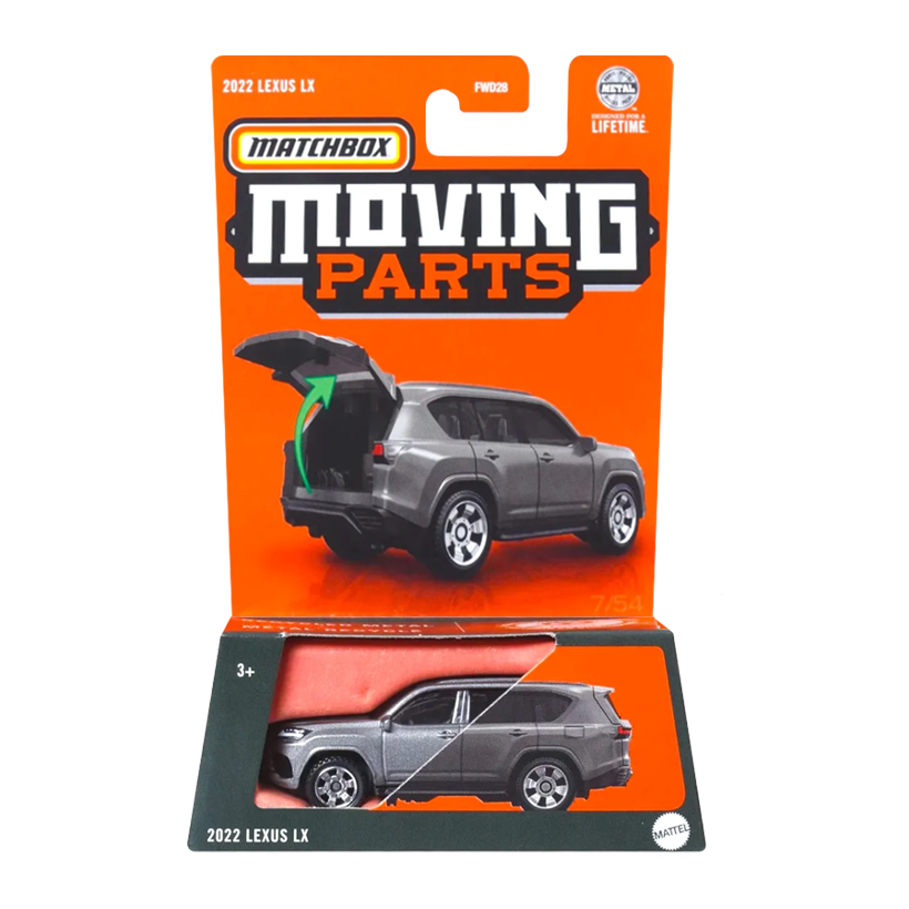 Тематична Машинка Matchbox 2022 Lexus LX Moving Parts 1:64 FWD28/HVN09 Grey - Retromagaz