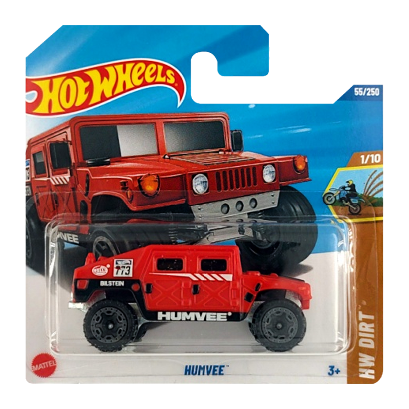 Машинка Базова Hot Wheels HMMWV Humvee Dirt 1:64 HYX05 Red - Retromagaz