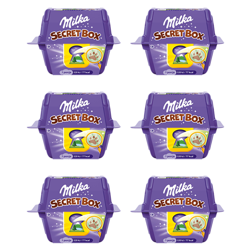 Набор Конфеты Milka 6шт Secret Box 14.4g - Retromagaz