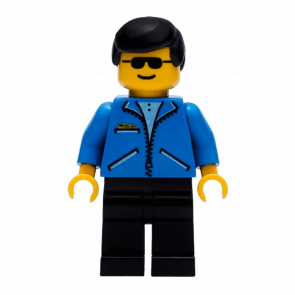 Фігурка Lego 973pb0100 Jacket Blue Black Legs City People jbl004 Б/У - Retromagaz