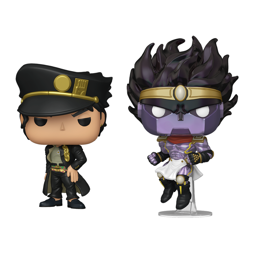 Пак Фигурок FUNKO POP! Джотаро Куджо Невероятные Приключения ДжоДжо Jotaro Kujo & Star Platinum JoJo’s Bizarre Adventure 140mm 91654 - Retromagaz