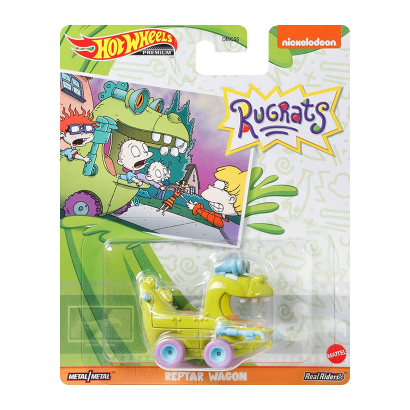Машинка Premium Hot Wheels Rugrats Reptar Wagon Rep. Entertainment 1:64 GRL61 Green - Retromagaz