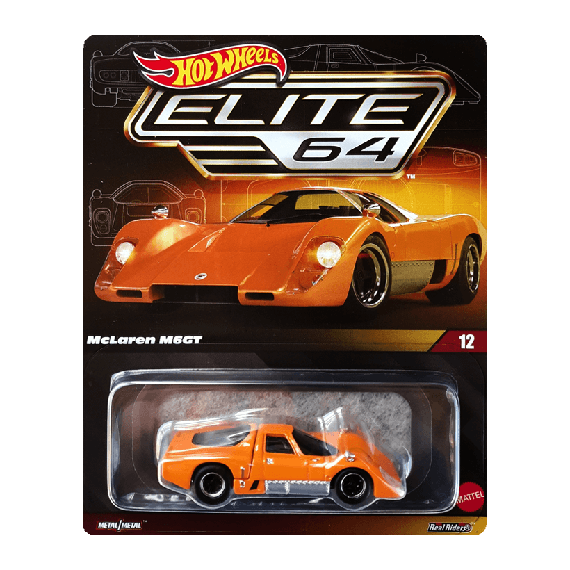 Машинка Premium Hot Wheels McLaren M6GT Elite 64 1:64 HWG05 Orange - Retromagaz