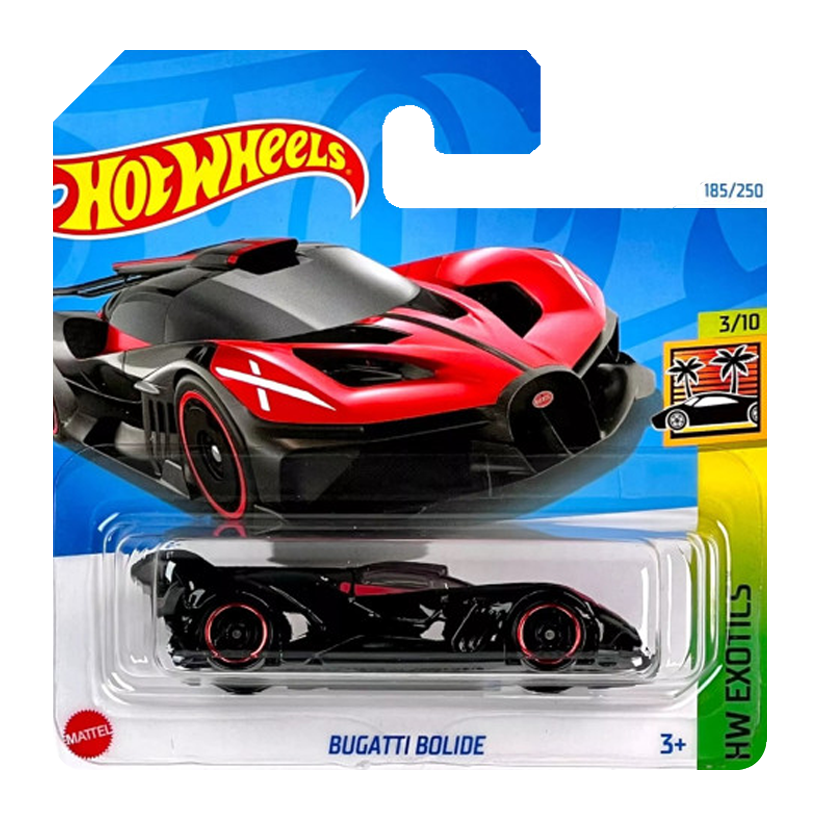 Машинка Базова Hot Wheels Bugatti Bolide Exotics 1:64 HTF08 Black - Retromagaz