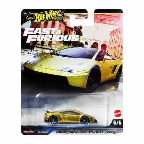 Машинка Premium Hot Wheels Lamborghini Gallardo LP 570-4 Superleggera Fast & Furious 1:64 JBM01 Gold Машинка Premium Hot Wheels Lamborghini Gallardo LP 570-4 Superleggera Fast & Furious 1:64 JBM01 Gold - Retromagaz
