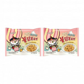 Набор Лапша 2шт Samyang Cream Carbonara Острая 130g