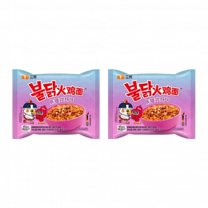 Набор Лапша 2шт Samyang Buldak Swicy Sweet & Spicy Chicken Ramen Средне Острая 130g - Retromagaz