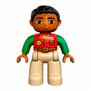 Фігурка Lego Tan Legs Red Shirt Duplo Boy 47394pb216 Б/У - Retromagaz