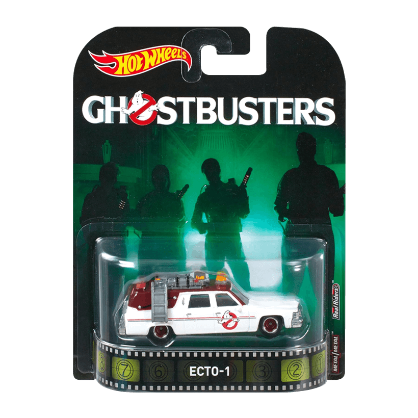 Машинка Premium Hot Wheels Ecto-1 Ghostbusters Rep. Entertainment 1:64 DWJ72 White - Retromagaz