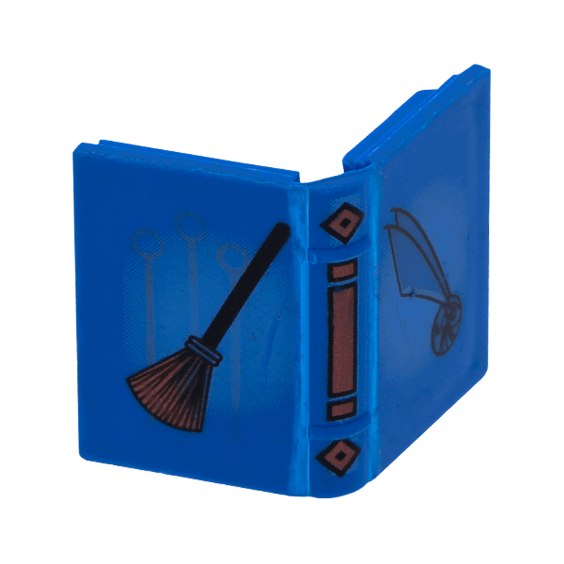 Книга Lego 2 x 3 Quidditch Broom and Golden Snitch Pattern 33009pb004 Blue Б/У - Retromagaz
