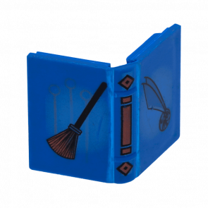 Книга Lego 2 x 3 Quidditch Broom and Golden Snitch Pattern 33009pb004 Blue Б/У