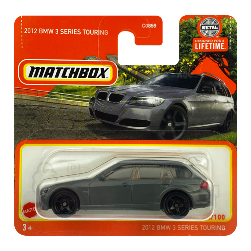 Машинка Велике Місто Matchbox 2012 BMW 3 Series Touring Highway 1:64 HVN76 Grey - Retromagaz