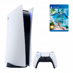 Набір Консоль Sony PlayStation 5 Blu-ray 825GB White Новий + Гра Sony PlayStation 4 Horizon Forbidden West Digital Code Російська Озвучка Новий Набір Консоль Sony PlayStation 5 Blu-ray 825GB White Новий + Гра Sony PlayStation 4 Horizon Forbidden West Digital Code Російська Озвучка Новий - Retromagaz