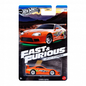 Тематическая Машинка Hot Wheels Toyota Supra Brian O'Conner Fast & Furious 1:64 JBY30 Orange