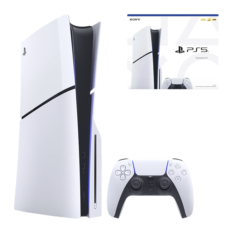 Набор Консоль Sony PlayStation 5 Slim Blu-ray 1TB White Без Геймпада Б/У  + Коробка - Retromagaz