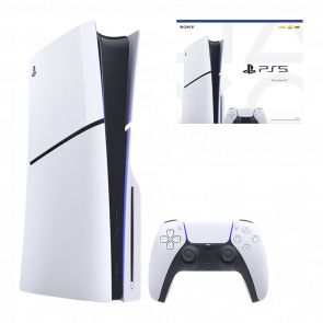 Набір Консоль Sony PlayStation 5 Slim Blu-ray 1TB White Б/У  + Коробка - Retromagaz