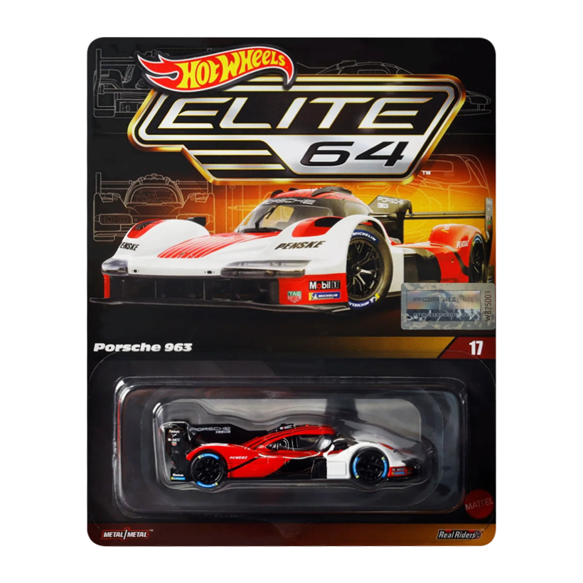 Машинка Premium Hot Wheels Porsche Porsche 963 Elite 64 1:64 JCP46 Red - Retromagaz