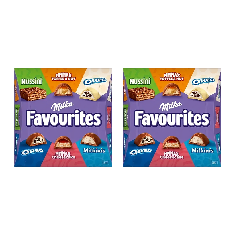 Набор Шоколад Молочный 2шт Milka Favourites Ассорти 141g - Retromagaz