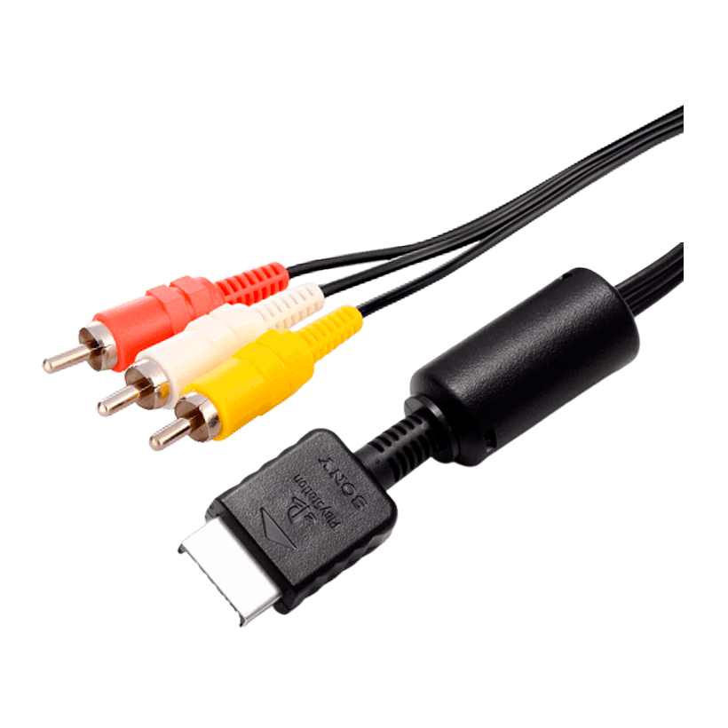 Кабель Sony PlayStation 2 3RCA - AV Multi Out Black 1.5m Б/У Отличный - Retromagaz
