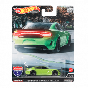 Машинка Premium Hot Wheels '20 Dodge Charger Hellcat American Scene 1:64 HCK04 Green