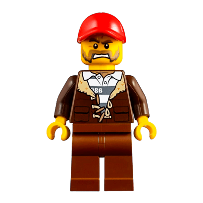 Фігурка Lego 973pb2919 Crook Male Lined Jacke City Police cty0834 Б/У - Retromagaz