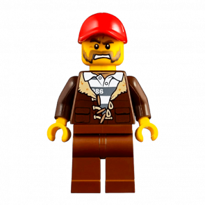 Фигурка Lego 973pb2919 Crook Male Lined Jacke City Police cty0834 Б/У - Retromagaz