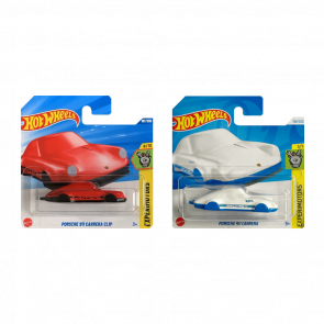 Набор Машинка Базовая Hot Wheels Porsche Porsche 911 Carrera Clip Experimotors 1:64 JBB12 Red  + White - Retromagaz