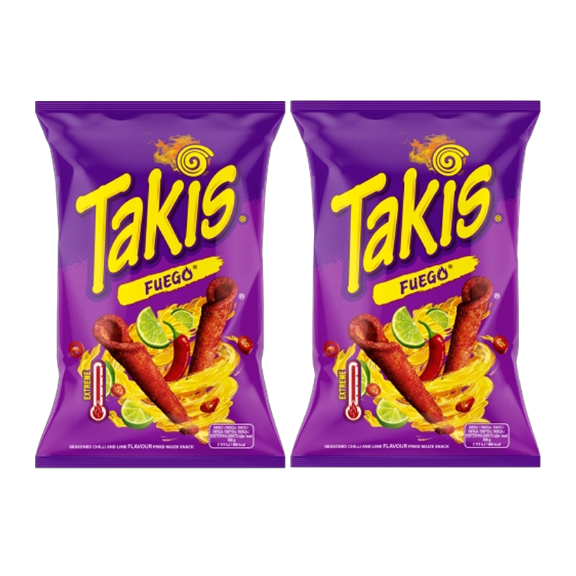 Набор Кранчи 2шт Takis Fuego Чили Лайм 100g - Retromagaz