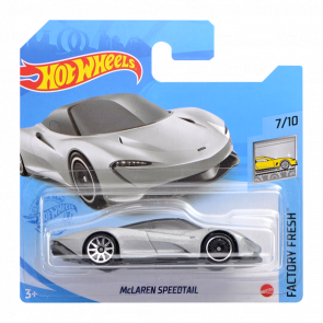 Машинка Базова Hot Wheels McLaren Speedtail Factory Fresh 1:64 GTC55 Silver