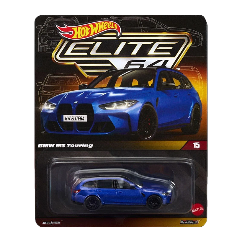 Машинка Premium Hot Wheels BMW M3 Touring Elite 64 1:64 HWR93 Blue - Retromagaz