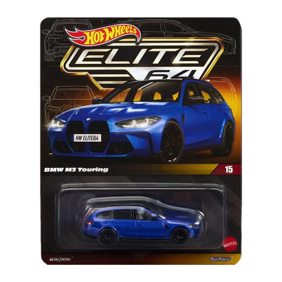 Машинка Premium Hot Wheels BMW M3 Touring Elite 64 1:64 HWR93 Blue - Retromagaz