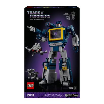 Конструктор Lego Transformers: Soundwave Icons 10358 Новый - Retromagaz