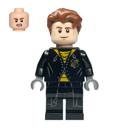 Фігурка Lego Harry Potter Cedric Diggory Black and Yellow Uniform Shirt Tail Films hp179a Б/У - Retromagaz