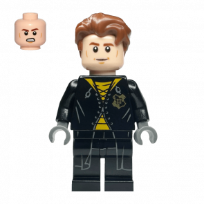 Фигурка Lego Harry Potter Cedric Diggory Black and Yellow Uniform Shirt Tail Films hp179a Б/У - Retromagaz