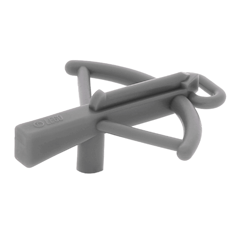 Зброя 4шт Lego Метальна Crossbow 2570 257027 4255910 Dark Bluish Grey Б/У - Retromagaz